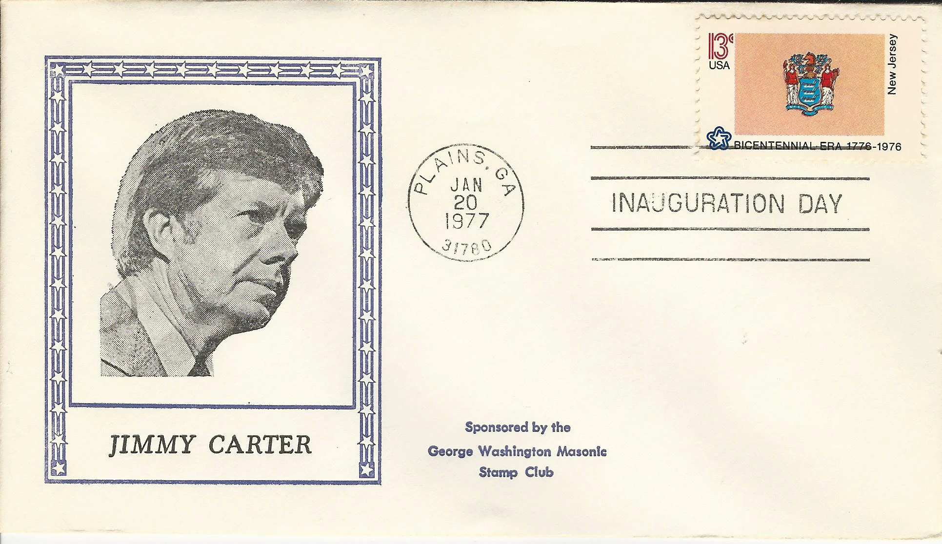 Inauguration Jimmy Carter Postmark #1: Washington, DC —&hellip;
